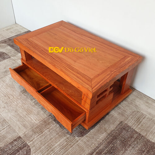 sofa phong khach nho 5mon go huong da