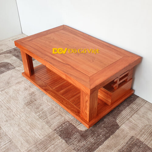 sofa phong khach nho 5mon go huong da